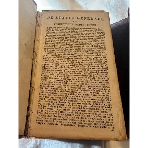 De Staten Generael Vereenighde Nederlanden 1637   Dutch antique Bible - Picture 12 of 16